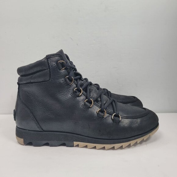 Sorel Harlow Shoes - Sorel Harlow Women's Black Lace Up Ankle Boots NL3339-010 US Size 7.5